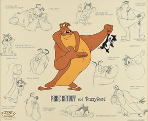 Lot #577 Marc Antony and Pussyfoot limited edition cel from Warner Bros. Animation - Image 1