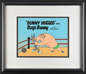 Lot #674 Bugs Bunny and Crusher limited edition sericel from Bunny Hugged - Image 2