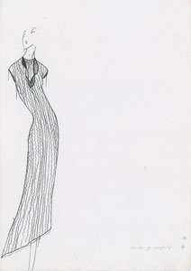 Lot #5004  Sketchbook with (36) Original Lee Alexander McQueen Design Drawings - Image 6