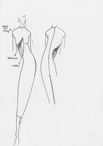 Lot #5004  Sketchbook with (36) Original Lee Alexander McQueen Design Drawings - Image 7