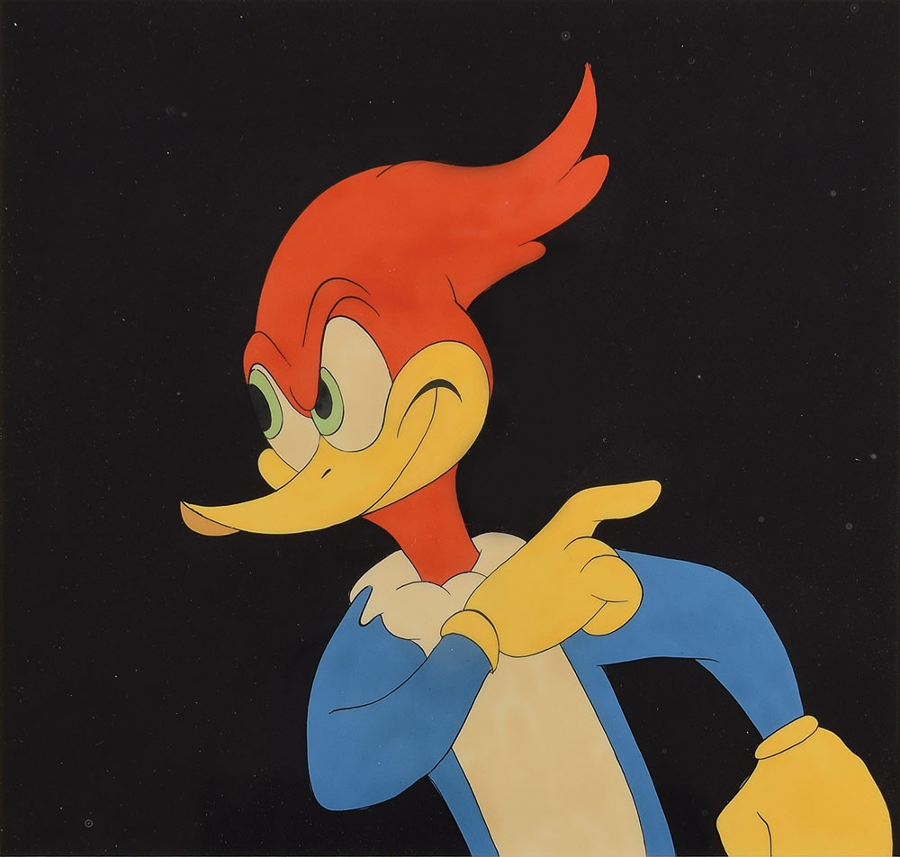Woody Woodpecker production cel from a Woody Woodpecker cartoon | Sold for  $458 | RR Auction