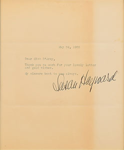 Lot #805 Susan Hayward - Image 2