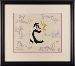Lot #489 Sylvester and Tweety limited edition cel entitled 'Tweety & Sylvester Persona' - Image 2