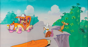 Lot #486 Bumblelion and Rhinokey production cels from The Wuzzles - Image 1