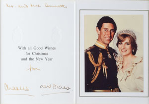 Lot #203  Princess Diana and Prince Charles