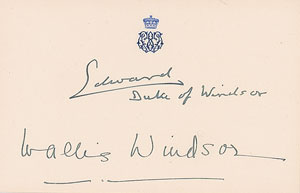 Lot #301 Duke and Duchess of WIndsor - Image 1
