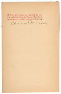 Lot #494 Clarence Darrow - Image 2