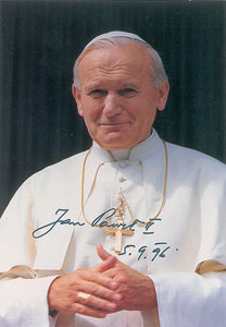 Lot #278  Pope John Paul II