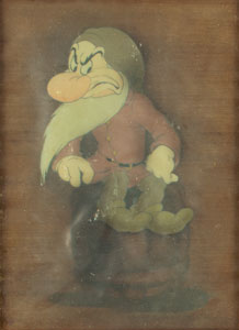 Lot #456 Grumpy production cel from Snow White and