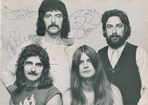 Lot #650  Black Sabbath