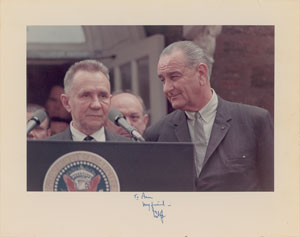Lot #113 Lyndon B. Johnson - Image 1
