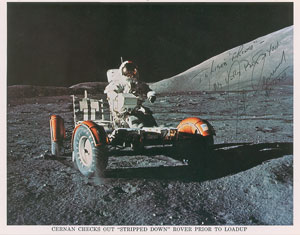 Lot #366  Apollo 17: Cernan and Evans - Image 2