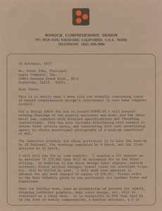 Lot #6010 Steve Jobs Signed Apple II Contract - Image 2