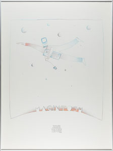 Lot #6019  Macintosh Poster Designed by Jean-Michel Folon (Early 1980s)