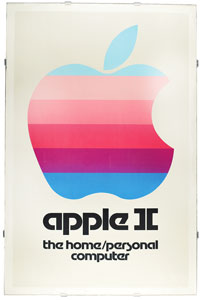 Lot #6018  Apple II 'Rainbow' Poster (1977)