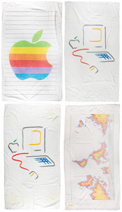 Lot #6024 Group of (4) Apple Beach Towels