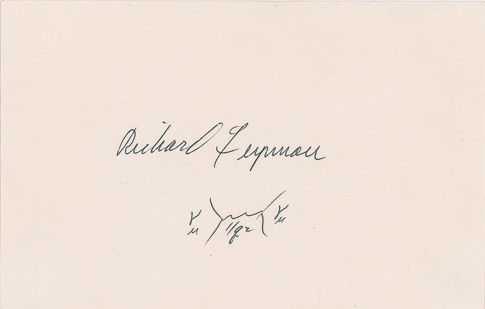 Lot #217 Richard Feynman