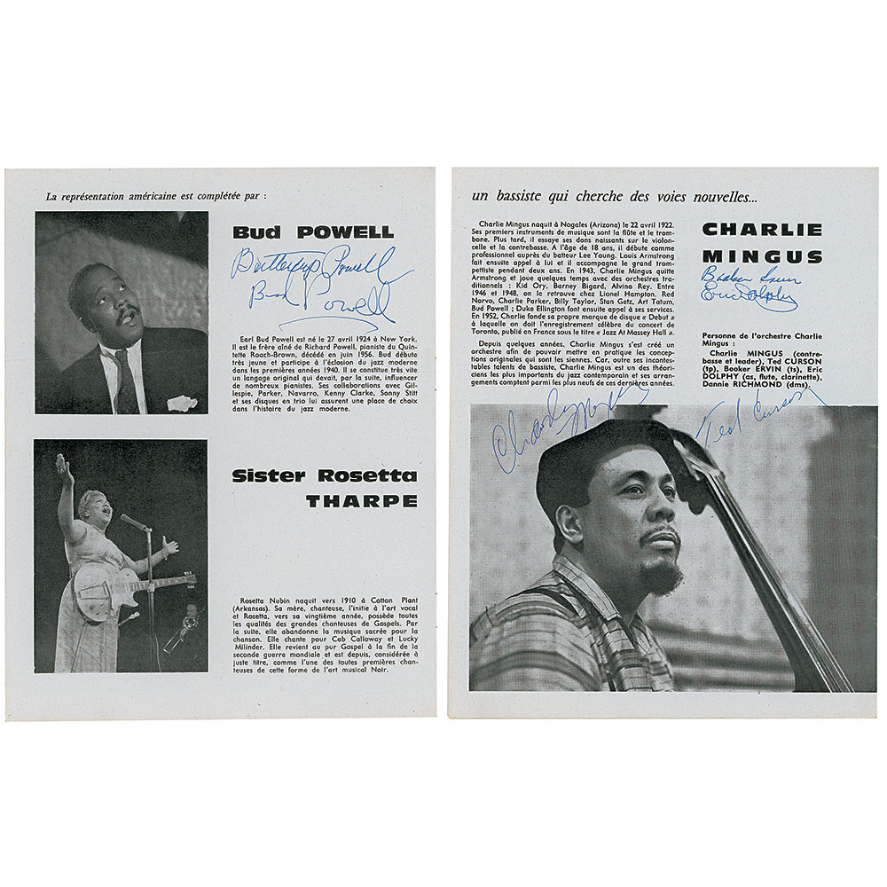 Lot #538 Charles Mingus, Eric Dolphy, and Bud Powell