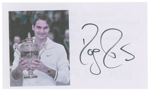 Lot #698 Roger Federer and John McEnroe - Image 2