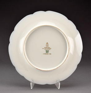 Lot #17 Benjamin Harrison White House China Breakfast Plate - Image 3
