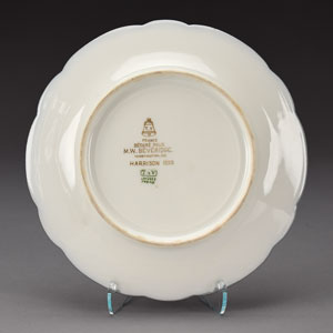 Lot #18 Benjamin Harrison White House China Dessert Plate - Image 3