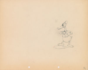Lot #464 Donald Duck production drawing from The Dognapper