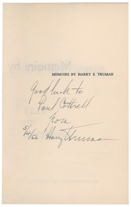 Lot #188 Harry S. Truman - Image 2