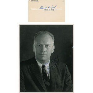 Lot #105 Gerald Ford - Image 1