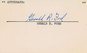 Lot #105 Gerald Ford - Image 2