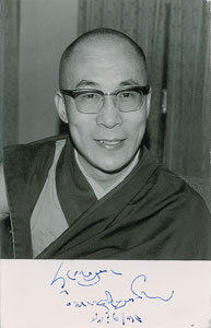 Lot #260  Dalai Lama and Heinrich Harrer