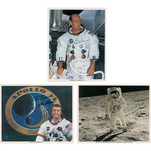 Lot #370  Moonwalkers: Aldrin, Shepard, and Conrad - Image 1
