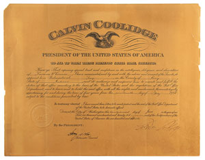 Lot #91 Calvin Coolidge - Image 1