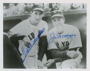 Lot #727 Ted Williams and Joe DiMaggio