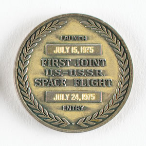 Lot #337 Gene Cernan's Flown Apollo-Soyuz Test Project Robbins Medal - Image 2