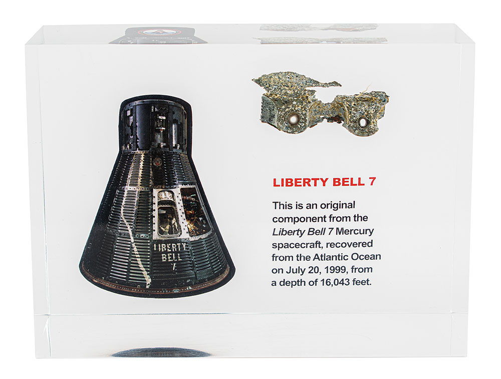 Lot #8042  Liberty Bell 7 Flown Fragment