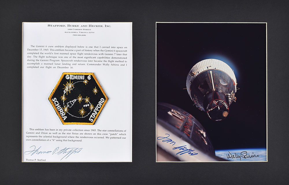 Lot #8078 Tom Stafford's Gemini 6 Flown Patch