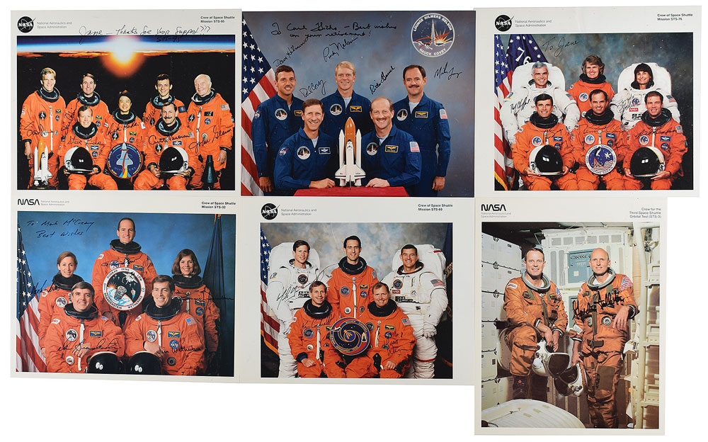 Lot #8623  Space Shuttle Signed Photographs