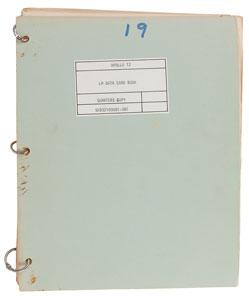 Lot #8247  Apollo 12 Crew Quarters Data Card Book