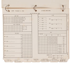 Lot #8247  Apollo 12 Crew Quarters Data Card Book - Image 3