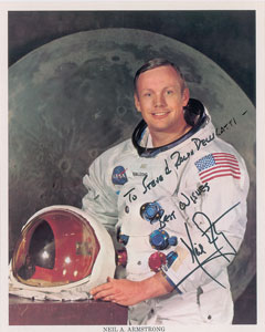 Lot #8239 Neil Armstrong Signed Photograph