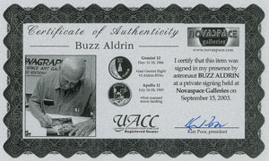 Lot #8403 Buzz Aldrin Signed Photograph - Image 2
