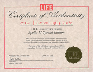 Lot #8222 Buzz Aldrin Signed Life Magazine - Image 2