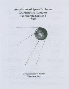 Lot #8557  XX Planetary Congress Signed Poster - Image 2