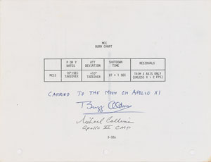 Lot #8211 Buzz Aldrin and Michael Collins