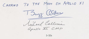 Lot #8211 Buzz Aldrin and Michael Collins - Image 2