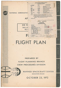 Lot #8353  Apollo 17 Flight Plan