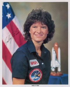 Lot #8606 Sally Ride Signed Photograph