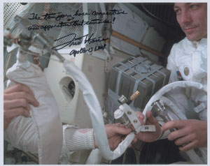 Lot #8450 Fred Haise Signed Photograph - Image 1