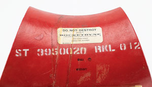 Lot #8030  Rocketdyne 1968 J-2 Engine Oxidizer Duct Torsional Ring Protective Cover Assembly - Image 4