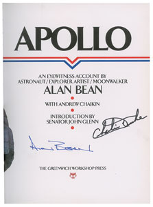 Lot #8518 Alan Bean and Charlie Duke Signed Book - Image 2